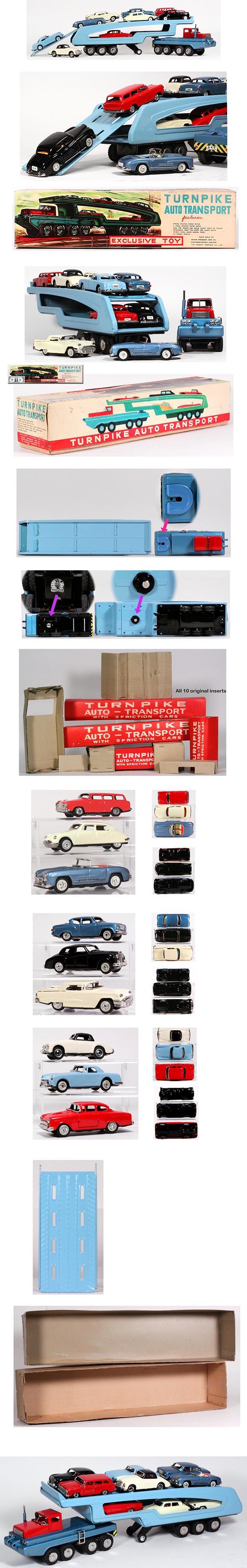 1962 Shioji, Sears Turnpike Auto Transport in Original Box